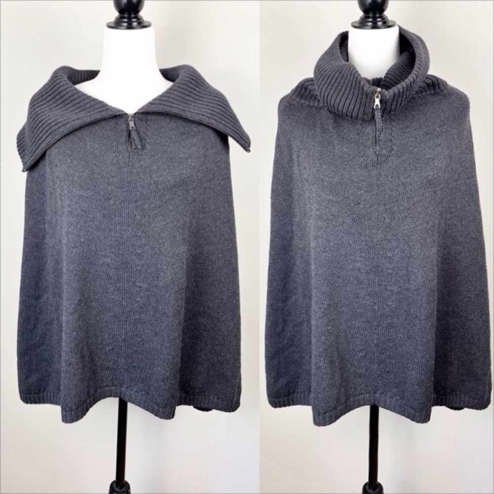 Theory Wool Sweater Cape